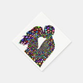 KISSING COUPLE SERVIETTE (Ecke)