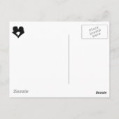 Kissing Couple Silhouette - Blue Skies Postkarte (Rückseite)