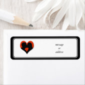 Kissing Couple Silhouette über das Rote Herz (Insitu)