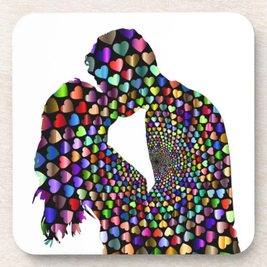 KISSING COUPLE UNTERSETZER (Vorderseite)