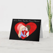 Kissing Couple (Valentine Card)