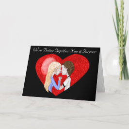 Kissing Couple (Valentine Card) Feiertagskarte
