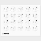 Kissing Couple Wedding Stickers (Blatt)