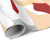 Kissing Couple Wrapping Paper Geschenkpapier (Rolleneckpunkt)