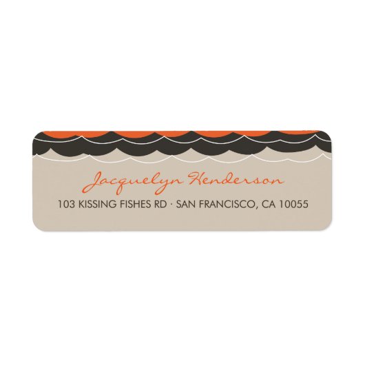 Kissing Fish Corals Beach Whimsical Niedlich Weddi (Vorne)