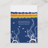 Kissing Fish Corals Beach Whimsical Niedlich Weddi Visitenkarte (Rückseite)