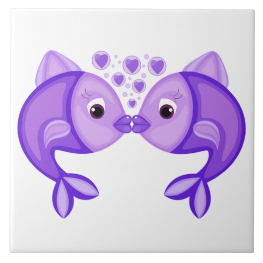 KISSING FISH FLIESE (Vorderseite)