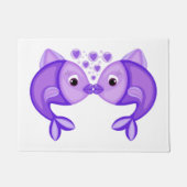 KISSING FISH FUßMATTE (Vorderseite)