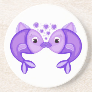 KISSING FISH GETRÄNKEUNTERSETZER