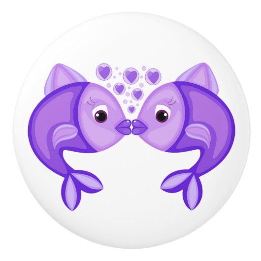 KISSING FISH KERAMIKKNAUF (Vorderseite)