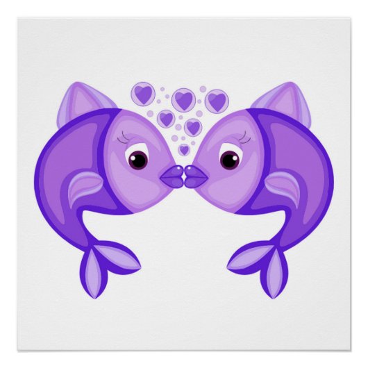 KISSING FISH POSTER (Vorderseite)