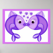 KISSING FISH POSTER (Vorne)