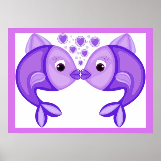 KISSING FISH POSTER (Vorne)