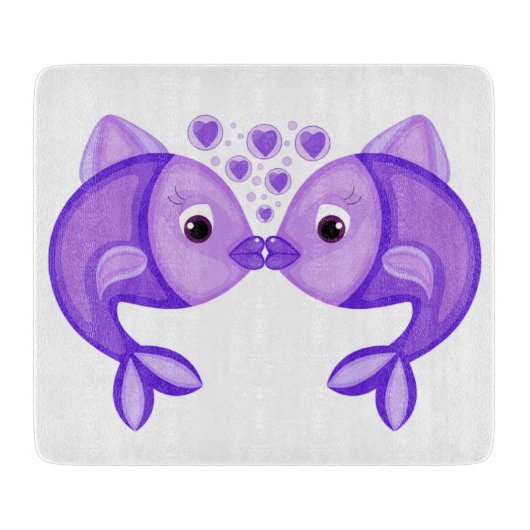 KISSING FISH SCHNEIDEBRETT (Vorderseite)