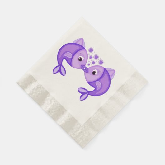 KISSING FISH SERVIETTE (Ecke)