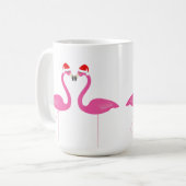 Kissing Flamingos Holiday Tasse (Vorderseite Links)