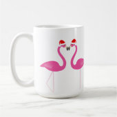 Kissing Flamingos Holiday Tasse (Links)