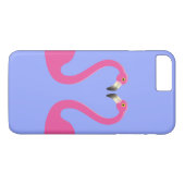 Kissing Flamingos iPhone 7 Plus Case lilac (Rückseite (Horizontal))