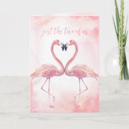 Kissing Flamingos | Nur die beiden von uns Valenti Karte
