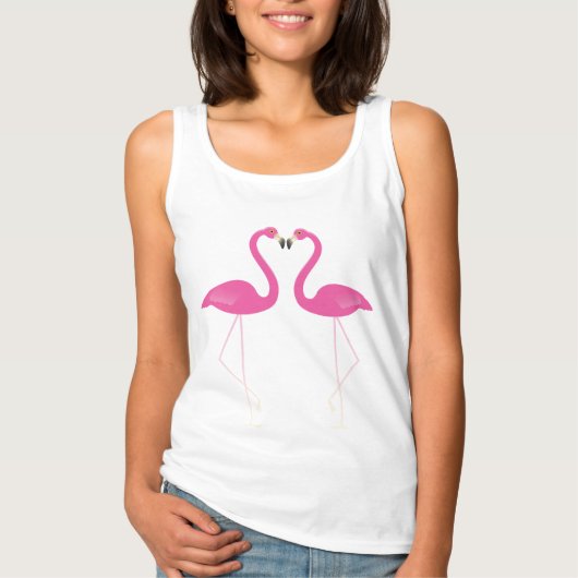 Kissing Flamingos T Shirt (Vorderseite)