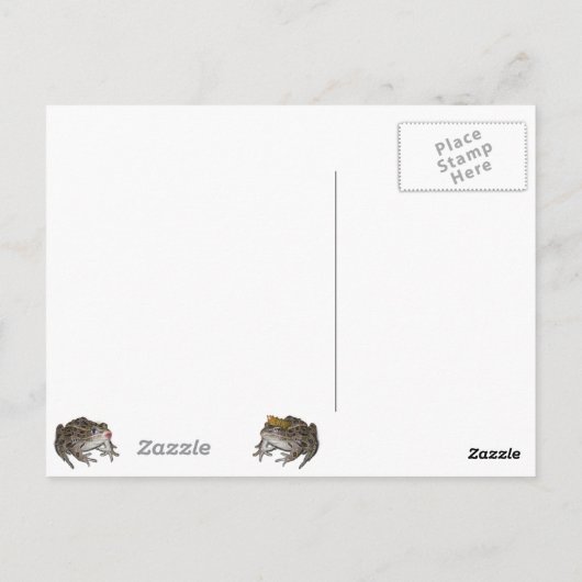 Kissing Frog Postkarte (Rückseite)