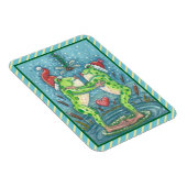 KISSING FROGS, DRAGONFLY MISTLETOE URLAUB MAGNET (Rechte Seite)