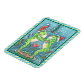 KISSING FROGS, DRAGONFLY MISTLETOE URLAUB MAGNET (Linke Seite)