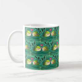 KISSING FROGS FARBE FARBE COLORFUL & NIEDLICH POND KAFFEETASSE