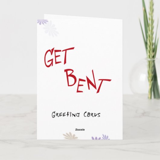 Kissing Frogs - Get Bent Greetings Karte (Rückseite)