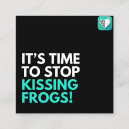 Kissing Frogs Quadratische Visitenkarte