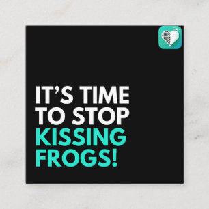 Kissing Frogs Quadratische Visitenkarte