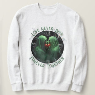 Kissing Ghosts Halloween-Shirt Sweatshirt