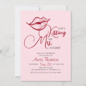 Kissing Goodbye Scheidung Party Einladung (Vorderseite)