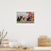 Kissing Hands, veröffentlicht 1827 (Farbe litho) Poster (Küche)