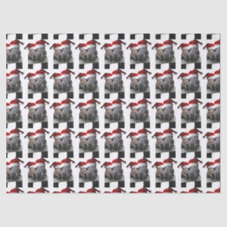 Kissing Horses Santa Claus Seidenpapier