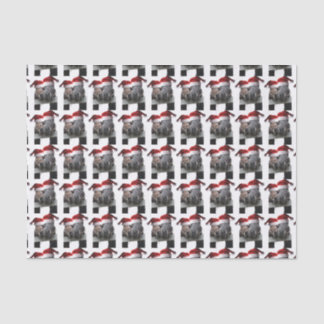 Kissing Horses Santa Claus Seidenpapier