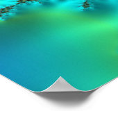 Kissing Krakens Vivid Fraktal Abstrakt Poster (Ecke)