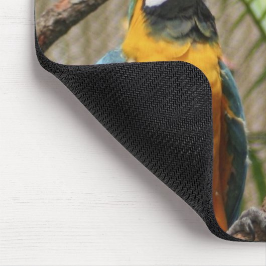 Kissing Macaws Mousepad (Ecke)