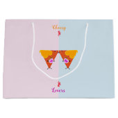 Kissing Nacho Valentines Große Geschenktüte (Vorderseite)