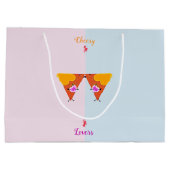 Kissing Nacho Valentines Große Geschenktüte (Rückseite)