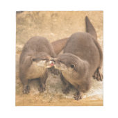 Kissing Otters Notizblock (Vorderseite)