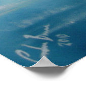 Kissing-Paar Regentagslampe Regenschirm Poster (Ecke)