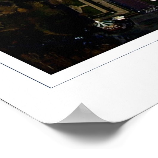 Kissing Paris Poster (Ecke)