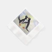Kissing Pinguins Cocktail Papier Napkins Serviette (Ecke)