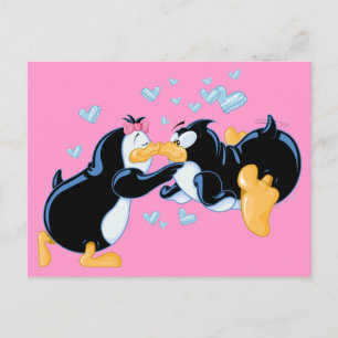 Kissing Pinguins Postcard Postkarte