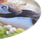 Kissing Puffins Glass Cutting Board Schneidebrett (Ecke)