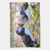 Kissing Puffins Küchentücher (Vertikal)
