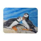 Kissing Puffins Magnet (Horizontal)