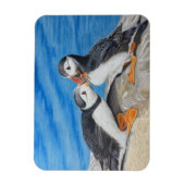 Kissing Puffins Magnet (Vertikal)