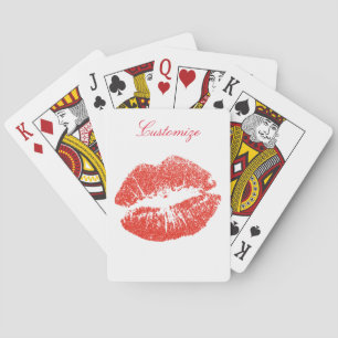Kissing Red lips Thunder_Cove Spielkarten